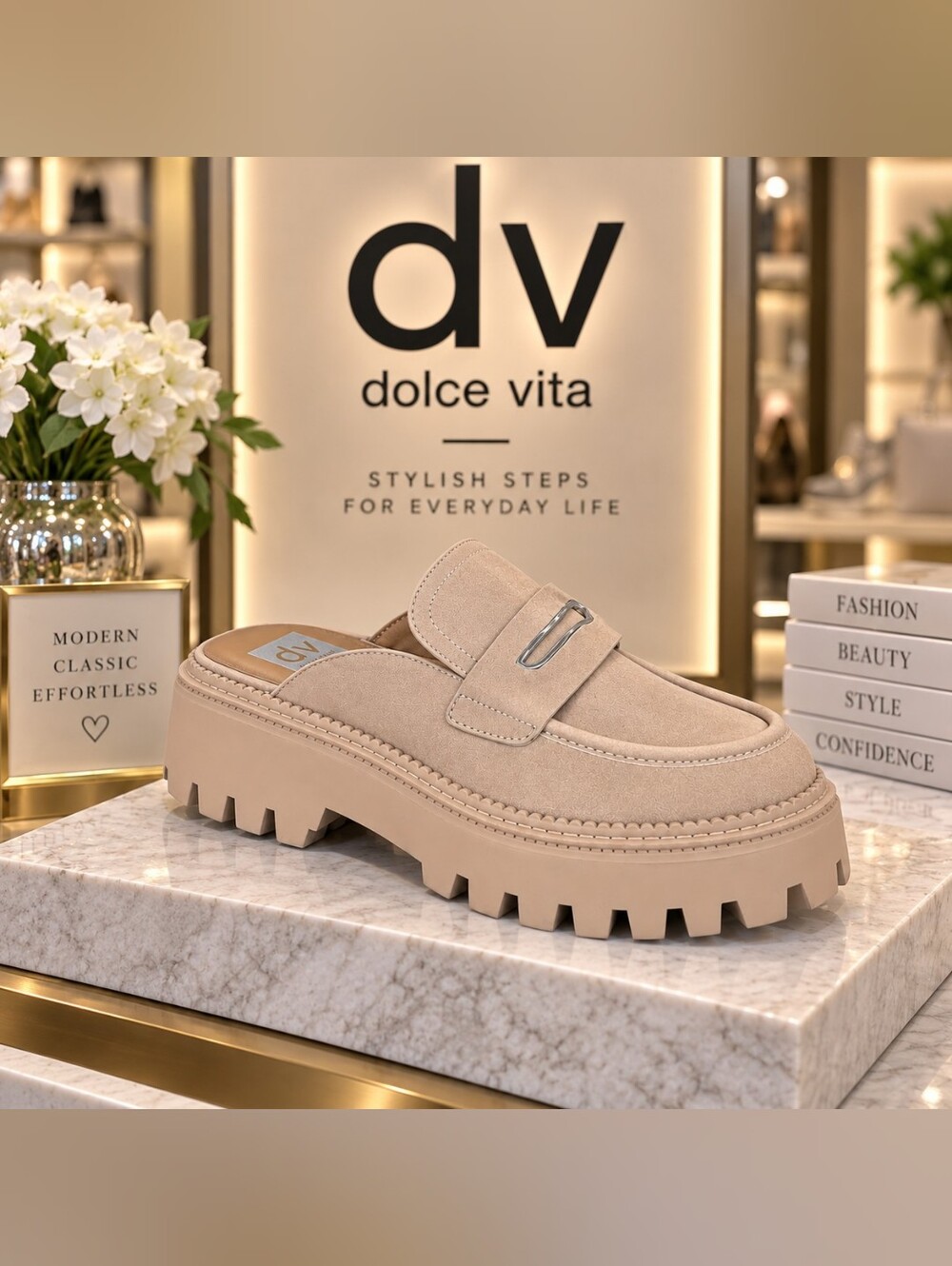 DV by Dolce Vita Platform Slide Loafers – Women’s Size 7